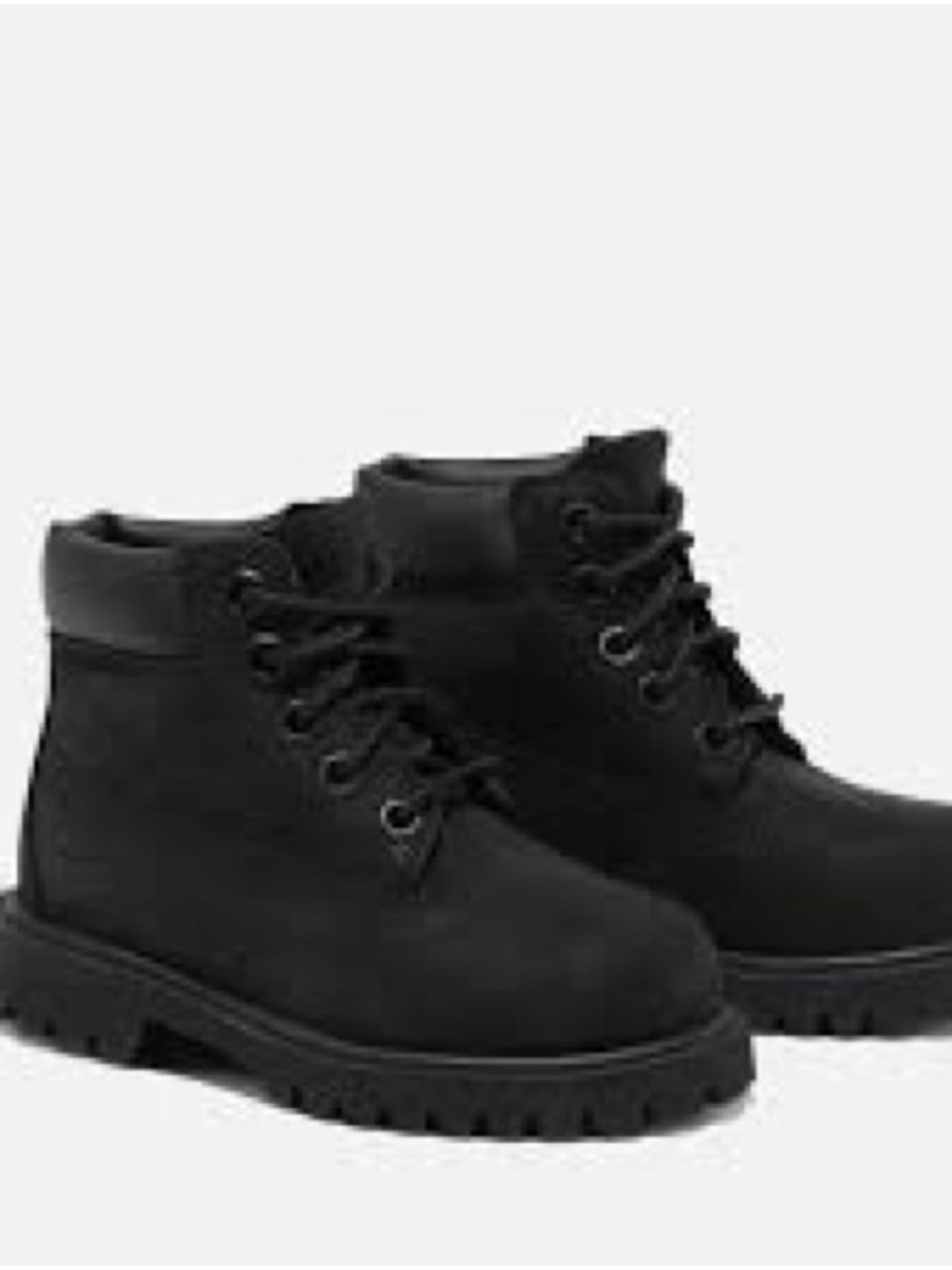 Toddler Timberland Black Toddler Waterproof Nubuck Lace-Up Boot
